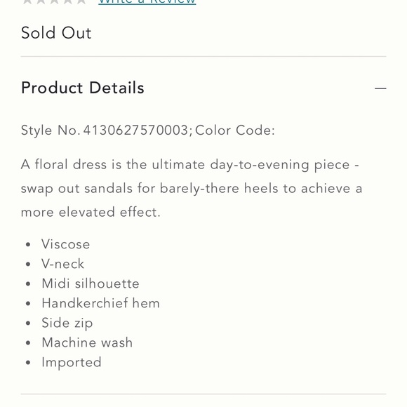 RARE! Anthropologie Analise midi length fairy hem birds of paradise dress, 8. - Picture 3 of 9